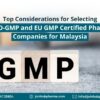 Top Considerations for Selecting WHO-GMP and EU GMP Certified Pharma Companies for Malaysia | JoinHub Pharma